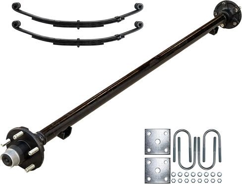 2k TK Trailer Axle Kit - 2000 lb Idler, 61" Hubface 46" Spring Center / 5x4.5 Bolt Pattern in Saudi Arabia
