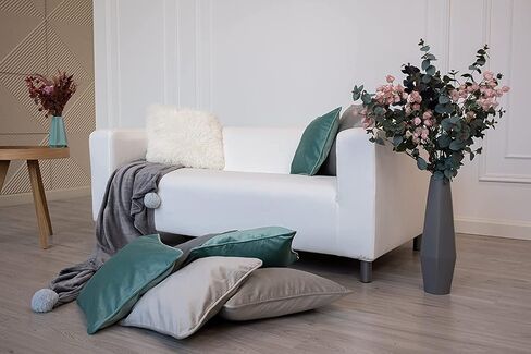 MASTERS OF COVERS Klippan Loveseat Slipcover for The IKEA 2 Seater Klippan Loveseat Sofa Cover Replacement-Cotton White in Kuwait