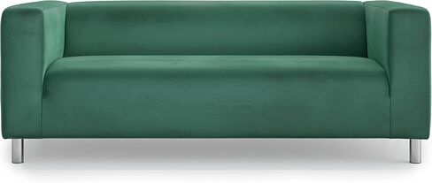 MASTERS OF COVERS Klippan Loveseat Slipcover for The IKEA 2 Seater Klippan Loveseat Sofa Cover Replacement-Cotton White in Kuwait