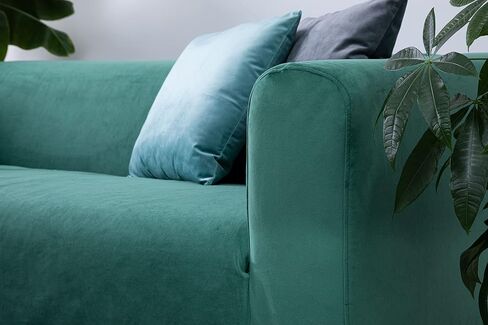 MASTERS OF COVERS Klippan Loveseat Slipcover for The IKEA 2 Seater Klippan Loveseat Sofa Cover Replacement-Cotton White in Kuwait