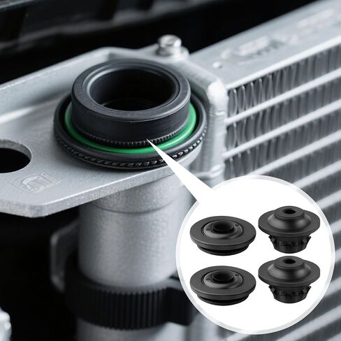 4 Pcs Radiator Mount Bushings Replaces #21507-4M400 21506-4M400 Car Rubber Radiator Bracket Radiating Support Bushings Compatible with Nisan Altima Cube NV200 Sentra Versa Pathfinder Rogue Murano in Saudi Arabia
