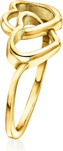 Ross-Simons Italian 14kt Yellow Gold Interlocking-Heart Ring in Saudi Arabia