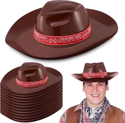 Xtinmee 12 Pieces Cowboy Hats Bulk Adult Cowboy Hats Party Pack Western Cowboy Hat Costume Accessories Western Rodeo Party Supplies in Saudi Arabia