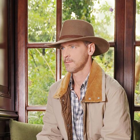 Melbourne Wool Felt Fedora Hat for Women/Men Cowboy Hat Crushable Teardrop Winter Fall Hat | قبعة سفاري رجالي in Kuwait