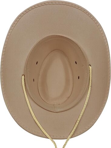 Thuizen الرجال والنساء الكلاسيكية الغربية المتداول من جلد الغزال من جلد الغزال اللائق رعاة البقر رعاة البقر القبعة in Kuwait