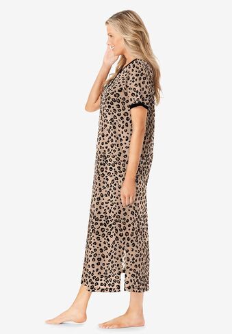 Dreams & Co. Plus Size Long Henley Sleepshirt in Saudi Arabia