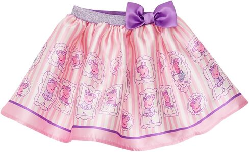 Peppa Pig Girls Tank Top, Satin Skirt and Bag 3 Piece Outfit Set Toddler to Big Kid Sizes (2T - 10-12) in Saudi Arabia