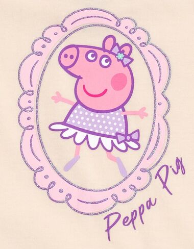 Peppa Pig Girls Tank Top, Satin Skirt and Bag 3 Piece Outfit Set Toddler to Big Kid Sizes (2T - 10-12) in Saudi Arabia