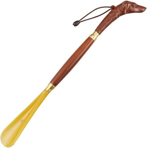 Shoe Horn Long Handle for Seniors [ Made in Japan ] 17.32 inch Stylish Design (Long Handled Shoehorn for Men) (Hunting dog design(17.32 inch)) in Saudi Arabia