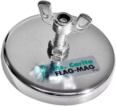 120856 Chrome Magnetic Flag Holder Fits All Truck Make and Models in Saudi Arabia