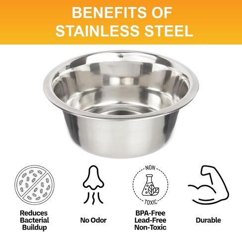 Neater Pet Brands Stainless Steel Dog and Cat Bowls - Neater Feeder Deluxe or Express Extra Replacement Bowl (Metal Food and Water Dish) (1.5 Cup Deep) in Kuwait
