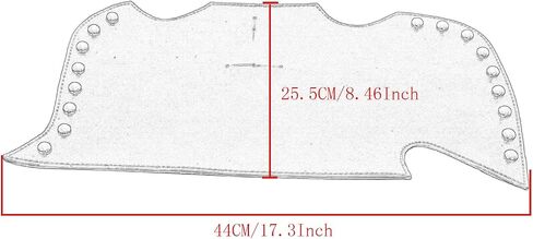 Motorcycle Heatshield Leather Studs,Side Saddle Heat Shield Deflector For Harley Softail Dyna Sportster Touring Road King in Saudi Arabia