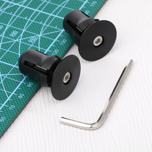 2 PCS BAR END SILPS توسيع أغطية قفل قابلة للتعديل ، ألومنيوم سبيكة الدراجات مقود المقود النهائيات قبعات الدراجة ، والدراجة المقود ينهي الدراجات الملحقات لمعظم الدراجات الجبلية/الطرق الأسود ، الأسود in Saudi Arabia