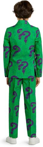 Offstream Kids The Joker Outfit - Halloween, Batman Villains Outfit for Boys - Including Blazer, Pants and Tie - Purple in Kuwait