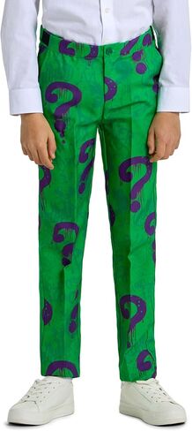 Offstream Kids The Joker Outfit - Halloween, Batman Villains Outfit for Boys - Including Blazer, Pants and Tie - Purple in Kuwait