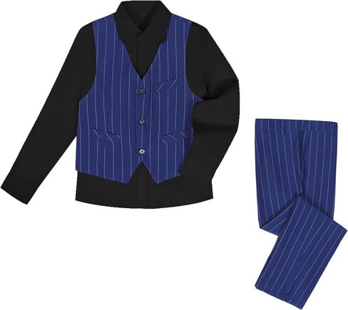 الأولاد بدلة pinstripe سترة وسراويل مجموعة ، بدلات سهرة الأطفال لألعاب الصبي in Kuwait