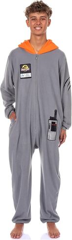 INTIMO Jurassic Park Union Suit Adult Crew Member One Piece Wooded Costume Pajama in Saudi Arabia