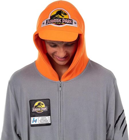 INTIMO Jurassic Park Union Suit Adult Crew Member One Piece Wooded Costume Pajama in Saudi Arabia