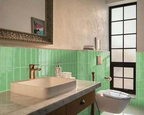 Dark Green Peel and Stick Tile Backsplash Self Adhesive Tiles for Kitchen Wall Bathroom (10-Sheet,12"x12") in Saudi Arabia