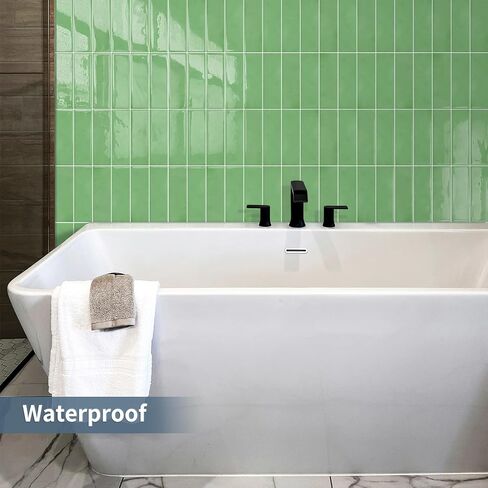 Dark Green Peel and Stick Tile Backsplash Self Adhesive Tiles for Kitchen Wall Bathroom (10-Sheet,12"x12") in Saudi Arabia
