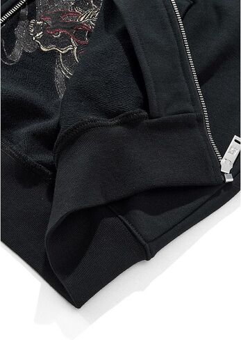 Men'S Japanese Streetwear Hoodie Phoenix Embroidered Hoodie Cotton Hoodies Mens Graphic Hoodies Anime Hoodie in Saudi Arabia