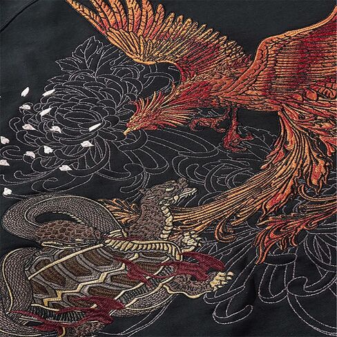 Men'S Japanese Streetwear Hoodie Phoenix Embroidered Hoodie Cotton Hoodies Mens Graphic Hoodies Anime Hoodie in Saudi Arabia