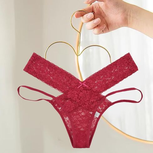 Women Sexy Panties Lace Lingerie Cheeky Thongs Underwear in Saudi Arabia