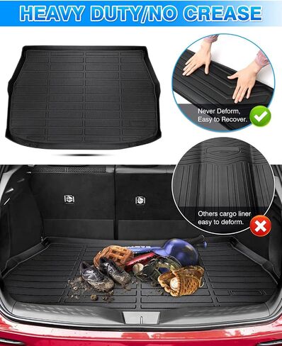 Cartist مخصص مناسب لملحقات Cargo Liner Sienna 2011-2019 لجميع الأحوال الجوية، سجادة أرضية صندوق السيارة لسيارة Toyota Sienna (بدون مقاعد الصف الثالث القابلة للطي كهربائيًا) مضادة للانزلاق عديمة الرائحة، ثلاثية الأبعاد in Kuwait