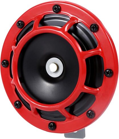 Akozon Car Grille Mount Electric Blast Tone Horn Loud Compact Red 12V for Vehicles in Saudi Arabia