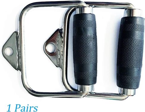 LAT Pull Down Bar,Rotating Press Down Bar,Tricep Rope,Strength Training Double D Row Handle Cable Attachment for Weight Workout,Cable Machine Accessories with Rubber Grips in Saudi Arabia
