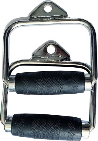 LAT Pull Down Bar,Rotating Press Down Bar,Tricep Rope,Strength Training Double D Row Handle Cable Attachment for Weight Workout,Cable Machine Accessories with Rubber Grips in Saudi Arabia