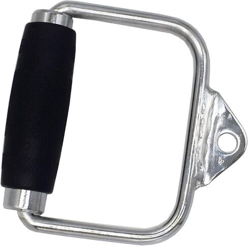 LAT Pull Down Bar,Rotating Press Down Bar,Tricep Rope,Strength Training Double D Row Handle Cable Attachment for Weight Workout,Cable Machine Accessories with Rubber Grips in Saudi Arabia
