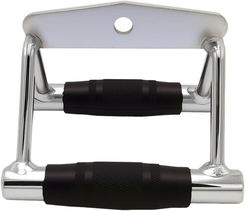 LAT Pull Down Bar,Rotating Press Down Bar,Tricep Rope,Strength Training Double D Row Handle Cable Attachment for Weight Workout,Cable Machine Accessories with Rubber Grips in Saudi Arabia