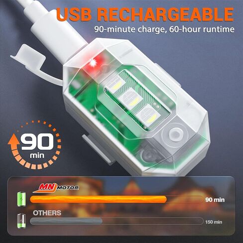 Wireless LED Strobe Lights with Remote Control, High Brightness 8 Colors Anti-Collision Lights Waterproof Emergency Warning Lights for Car Motorcycle Drone Aircraft Bike (8 Pcs) in Saudi Arabia