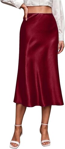 تنانير ساتان حريري للسيدات عالي الخصر in Kuwait