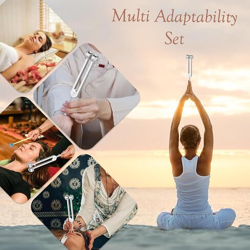 128Hz Tuning Fork,Aluminum Alloy Tuning Fork With Accurate Frequency, with Silicone Hammer and Storage Bag,Suitable For Sound Therapy,Yoga,Meditation,And Relaxation in Kuwait