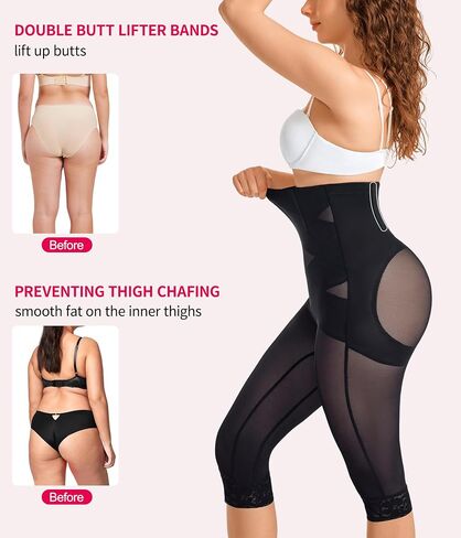 Gotoly Shapear Control Tummy High Pheched Butting Lifting Shapear Body Shaper Capri Shapear Shorts Hoit Slimmer in Kuwait