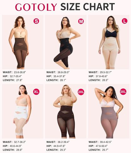 Gotoly Shapear Control Tummy High Pheched Butting Lifting Shapear Body Shaper Capri Shapear Shorts Hoit Slimmer in Kuwait