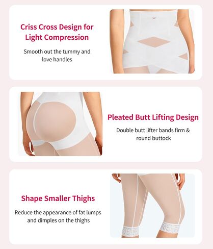 Gotoly Shapear Control Tummy High Pheched Butting Lifting Shapear Body Shaper Capri Shapear Shorts Hoit Slimmer in Kuwait