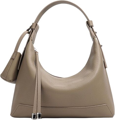 Genuine Leather crossbody Bag for Women, Slouchy crescent Hobo bag Purses shoulder bag with Adjustable Strap in Kuwait