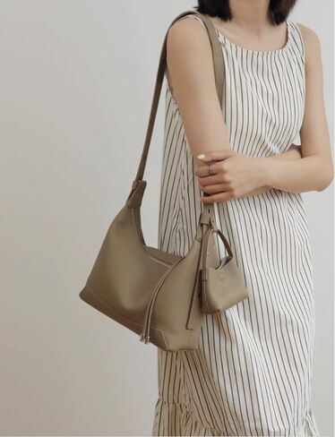 Genuine Leather crossbody Bag for Women, Slouchy crescent Hobo bag Purses shoulder bag with Adjustable Strap in Kuwait