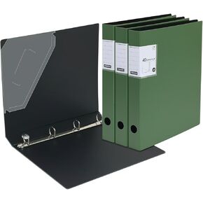 4 Ring Binders 0.8 Inch D Ring,4 Pack D Ring Binder A4,4 Ring（Black） in Kuwait