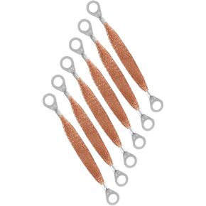 6pcs High Conductivity Grounding Cable Straps Kit for Automotive Engine Car Body Easy Install Flat Braided Design in Saudi Arabia