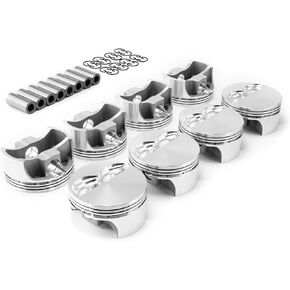 Speedmaster PCE305.1123 Compatible with Chevy LS2 4.000" Bore 1.065" .927" Flat Top Forged Pistons in Kuwait