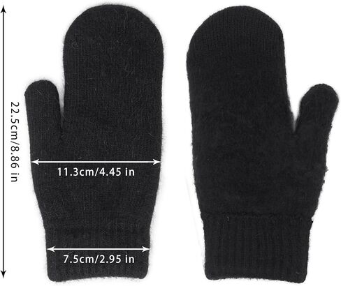 القفازات الدافئة الشتوية للنساء - الطقس البارد تمتد بطانة سميكة قفازات متبكلة ق/م in Kuwait
