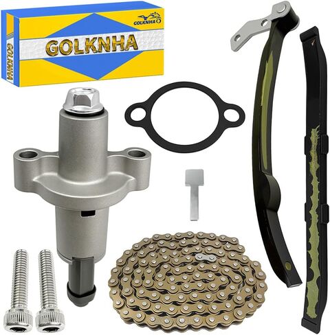 Cam Timing Chain & Guide Tensioner Compatible with Yamaha TTR225 TTR230 XT225 TW200 TTR225 BearTrack 250 Timberwolf 250 OEM# 3GC-12210-10-00 5N0-12241-00-00 5H0-12231-01-00 in Saudi Arabia