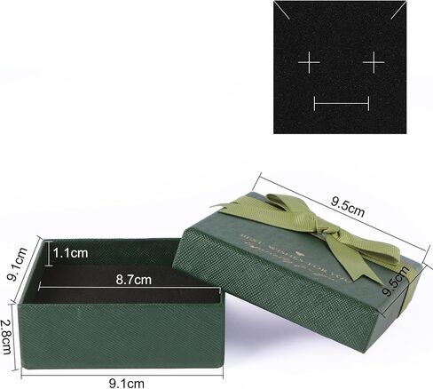 Small Cardboard Gift Jewelry Boxes for Necklace, Earring, Ring, Pendant, Bracelet, Anklet, Jewelry Holder，Valentine's Day Bulk Gift Box (deep red) in Saudi Arabia