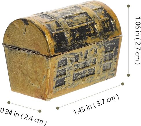Gadpiparty 10Pcs Mini Treasure Chests Plastic Pirate Treasure Box Candy Jewelry Box for Kids Pirate Themed Birthday Party Favors Supplies in Saudi Arabia