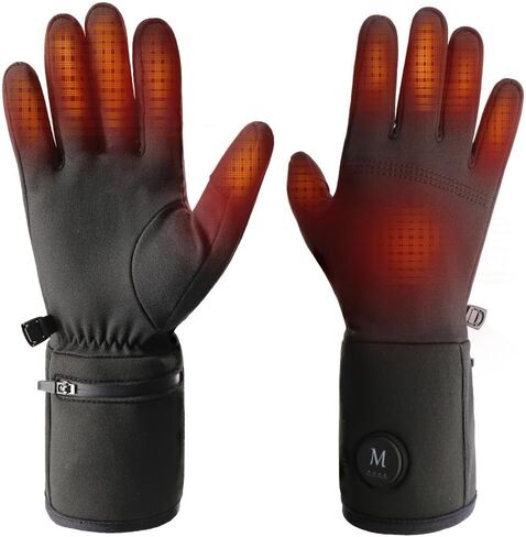 Unisex Heated Glove Liners, Fast-Charging Gloves with Intelligent Constant Temperature & Long-Lasting Battery Life, Suitable for Cycling, Hiking, Indoor & Outdoor Use, Thin Design in Saudi Arabia