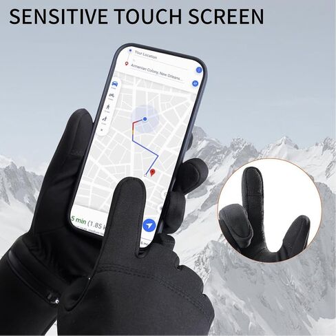 Unisex Heated Glove Liners, Fast-Charging Gloves with Intelligent Constant Temperature & Long-Lasting Battery Life, Suitable for Cycling, Hiking, Indoor & Outdoor Use, Thin Design in Saudi Arabia